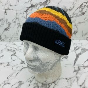 Men's GSL Black | Multi Casual Cuff Pull On Beanies